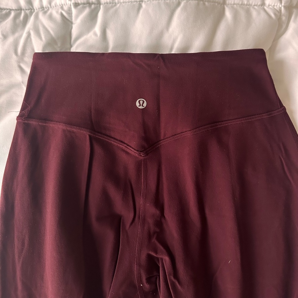 lululemon athletica High-Rise Burgundy Leggings
